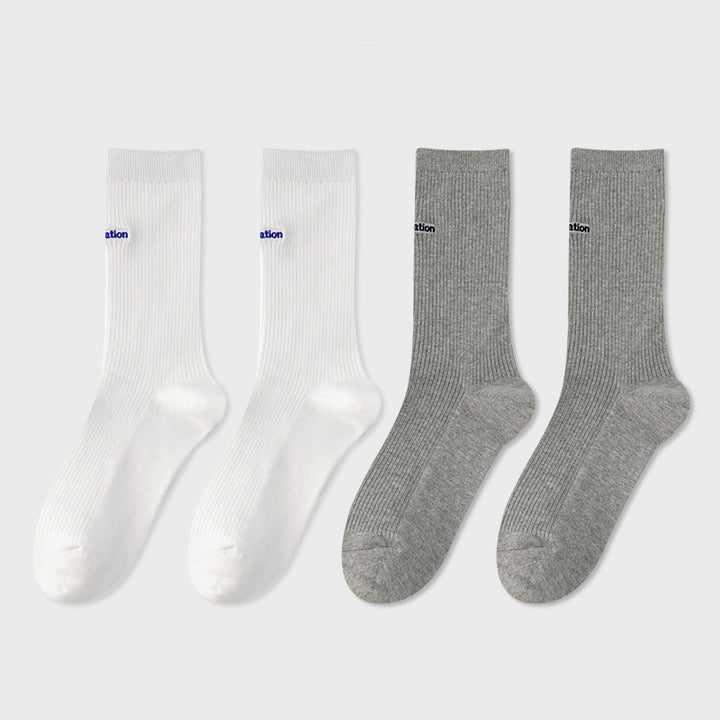 Woman’s Mid Tube Cotton Socks