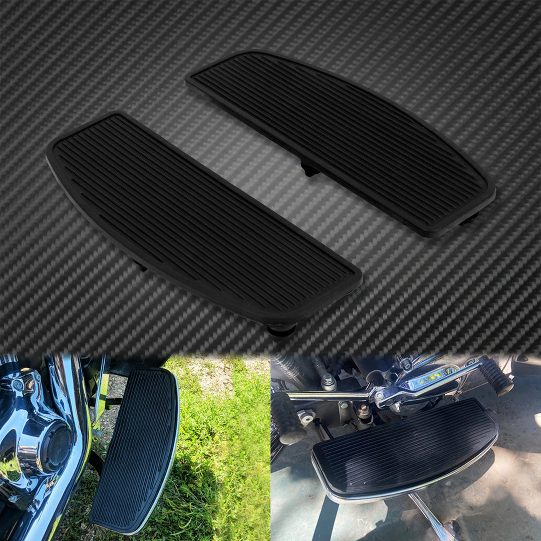 Motorcycle Rider Driver Floorboards Foot Boards Inserts Footpeg Pedal For Harley Touring Road King Electra Glide Softail Fat Boy