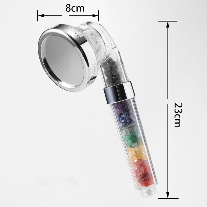 Seven-Color Crystal Gravel Shower