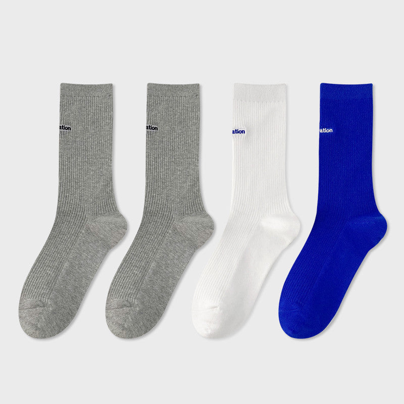 Woman’s Mid Tube Cotton Socks