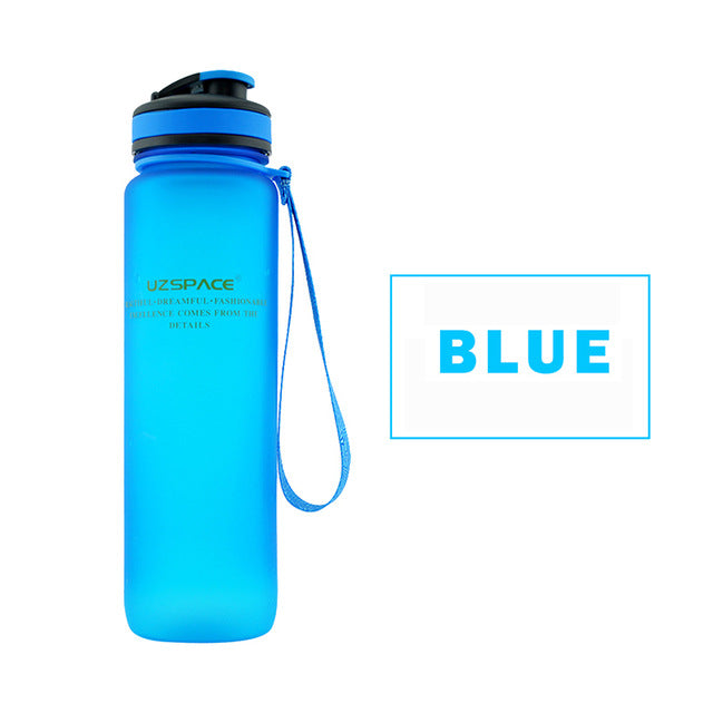 Water Bottles 650ml 1000ml Capacity Drinking Water Portable Plastic Protein Shaker My Sport Drink Bottle