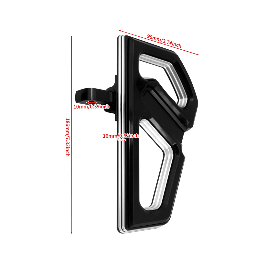 Motorcycle Rear Passenger Footboard Kit Floorboard Pedal Footpegs For Harley Touring Sportster Dyna Road Street Glide Fat Boy FL