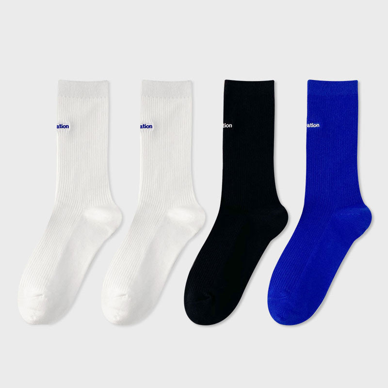 Woman’s Mid Tube Cotton Socks