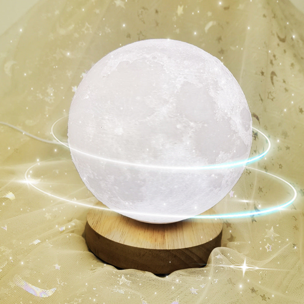 Rotating Moon lamp with speaker