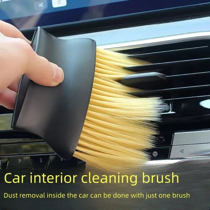 Dust brush, automotive supplies, dust removal, air conditioning vents, interior, fine seams, dust cleaning, soft bristled brush,