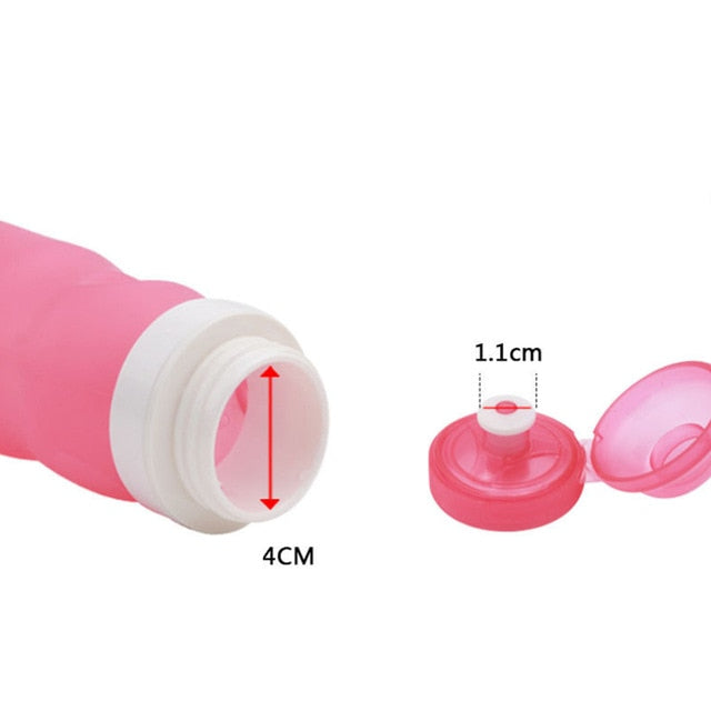 600ml Silicone Travel Water Bottle