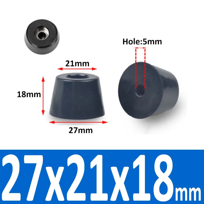 4/8/10/20 Pcs Black Synthetic Rubber Table Foot Pad Non-slip Absorber Shock Stand With Gasket Box Speaker Furniture Leg