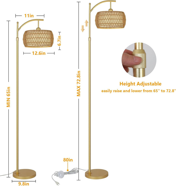 Gold 3-Color Dimmable LED Lamp