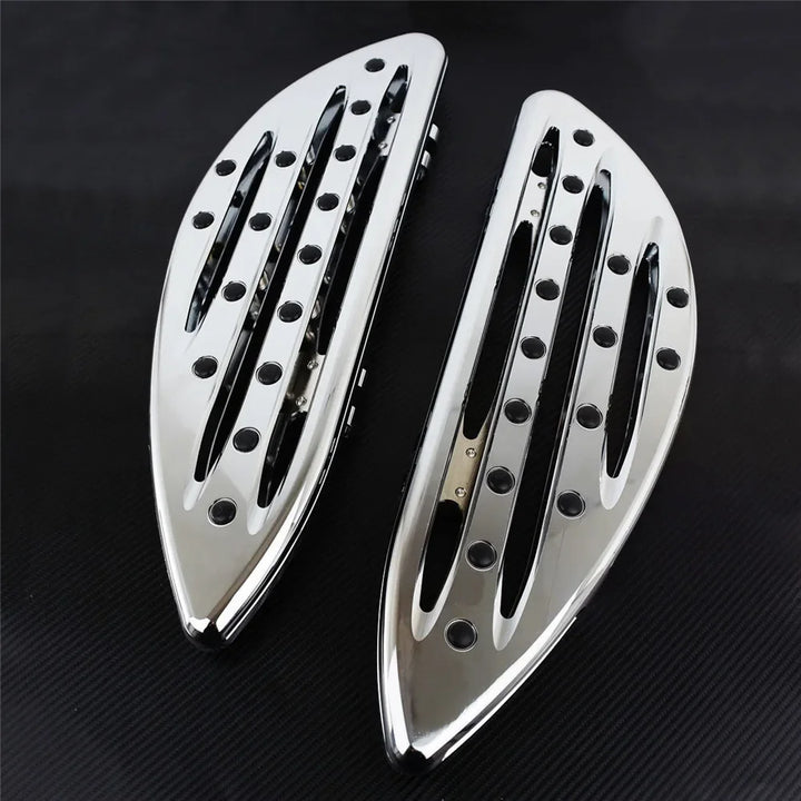 Motorcycle CNC Driver Floorboard Front Footrest Footpegs Pedal For Harley Touring Road King Electra Glide Softail FLST FLSTF