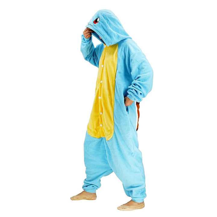 Pokemon Cosplay Pajamas Costume Halloween Squirtle Onesie Christmas One-Piece Kigurumi Men Full Body Pijama Anime Whole Clothes