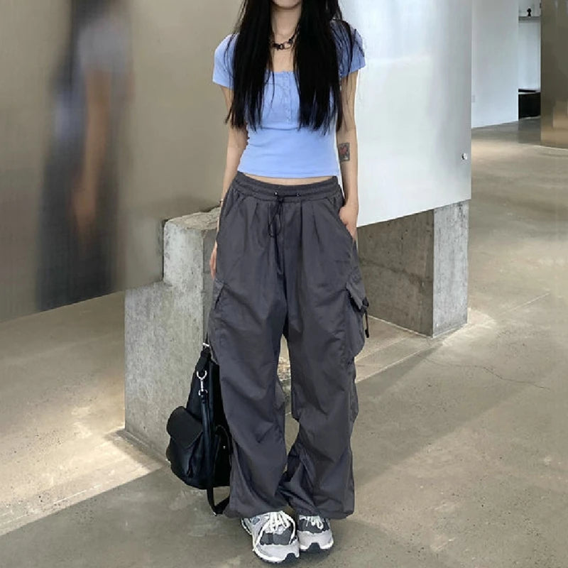 Women Y2K Streetwear Fashion Cargo Pants