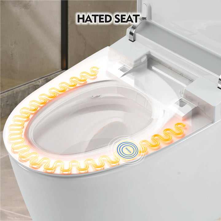 Intelligent Tankless Heated Toilet W/FootSensor