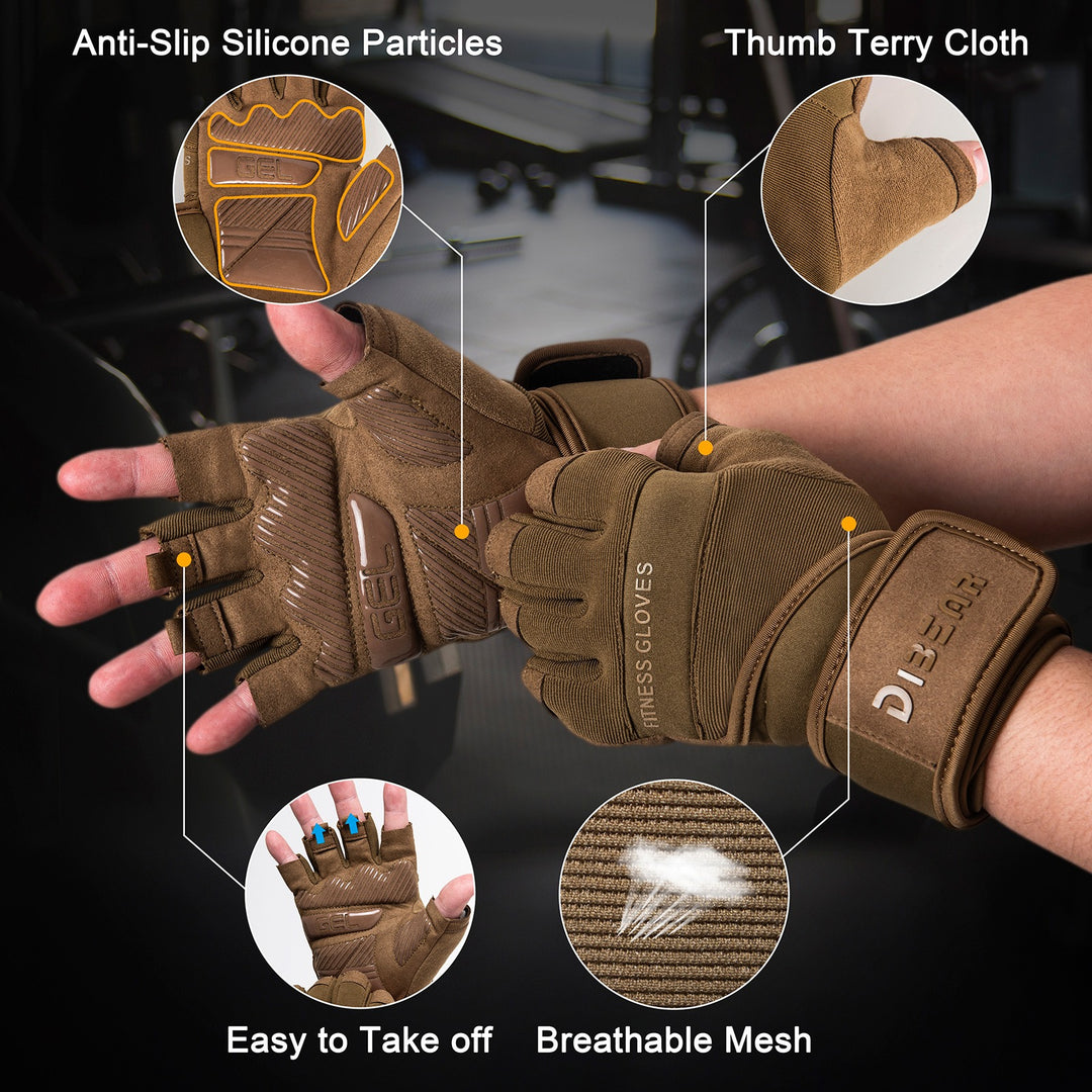 Anti Slip Wrist Guard Sports Gloves