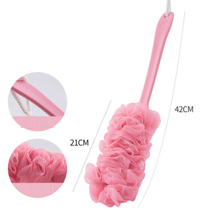 Long handled large bath brush, long handled scrubbing bath tool, flower bath brush, scrubbing bath brush, scrubbing bath ball, s