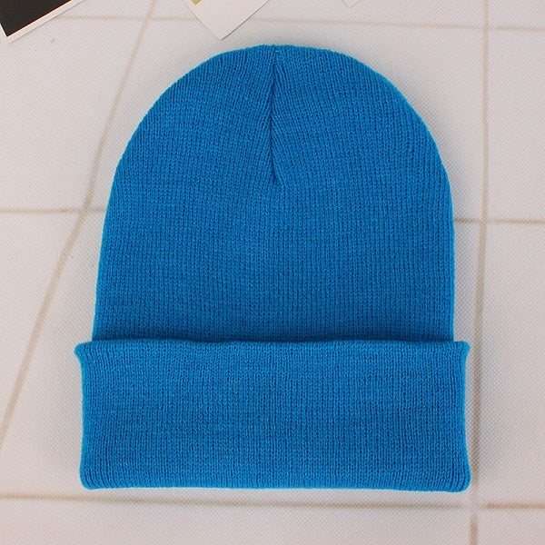 Woman’s Solid Knitted Winter Beanies