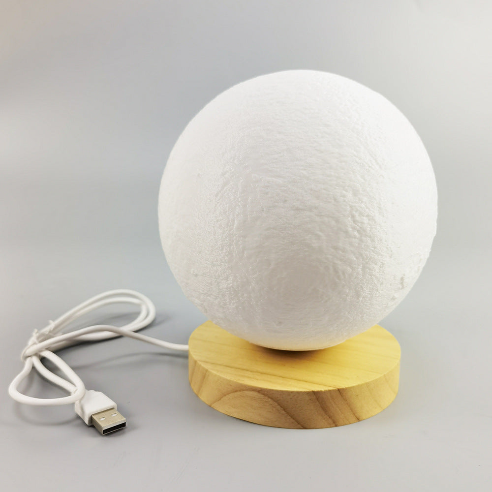 Rotating Moon lamp with speaker