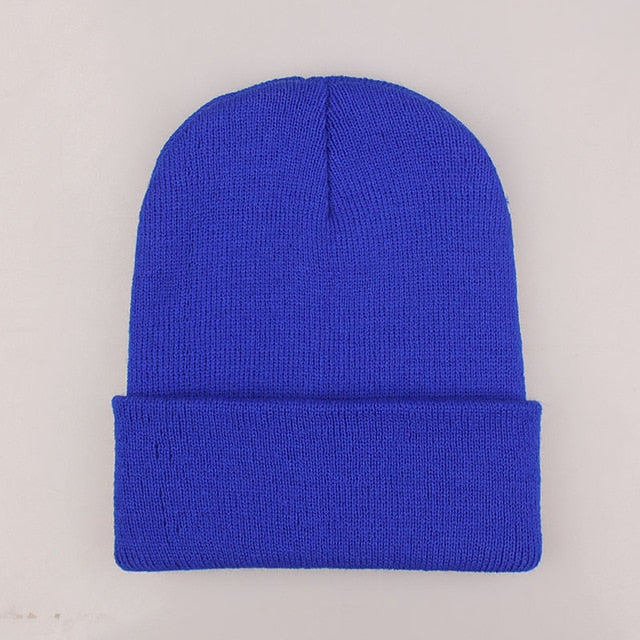 Woman’s Solid Knitted Winter Beanies