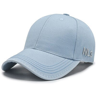 Gorra de béisbol NLS con borde curvo para mujer 