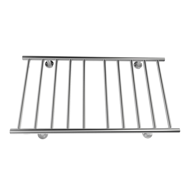 Electric Heated Towel Rack for Bathroom Wall Mounted Towel Warmer 10 Stainless Steel Bars Drying Rack