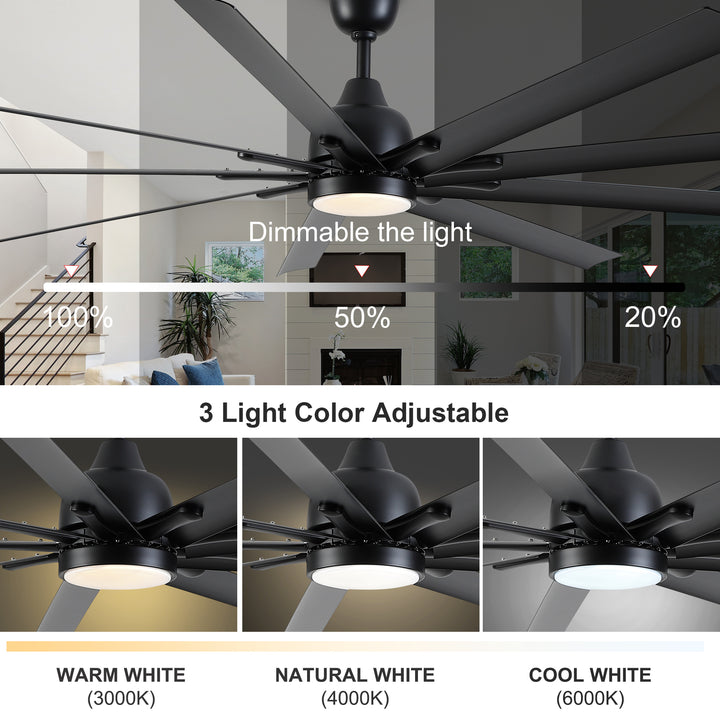 84in Aluminum Ceiling Fan