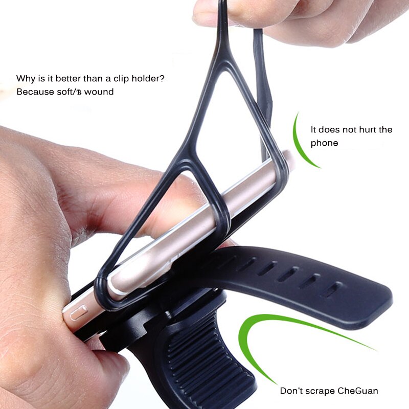 Handlebar Phone Holder Anti-Shock Soft Silicone for Xiaomi M365 Electric Scooter Accessories 360 Rotation Phone Supporter m365