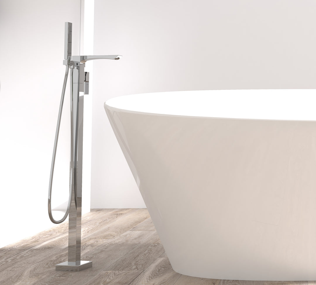 Single Handle Floor Mounted Freestanding Tub Filler