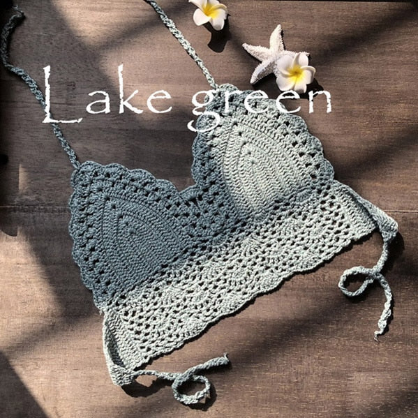 Woman’s Knitted Bikini Top