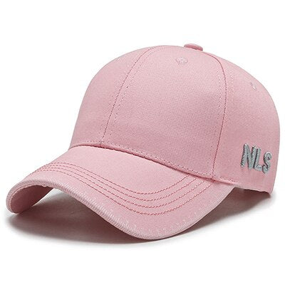 Gorra de béisbol NLS con borde curvo para mujer 