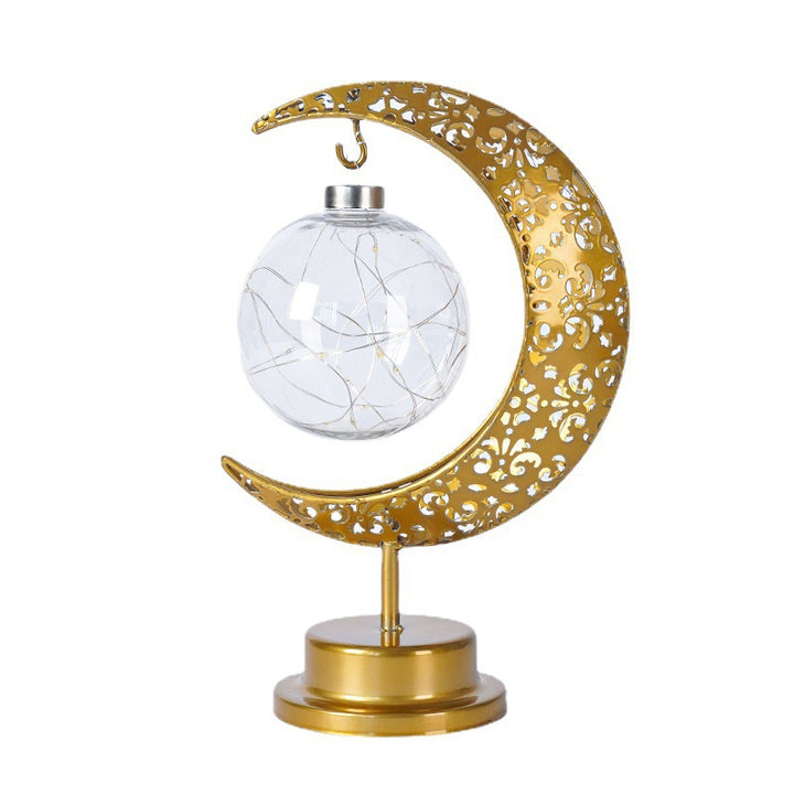 Christmas Gift Moon Lamp Ball Lamp Star Moon Lamp Muslim Festival Decorative Lamp Bedroom Desk Lamp Atmosphere Shaped Lamp