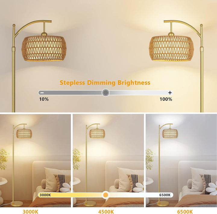 Gold 3-Color Dimmable LED Lamp