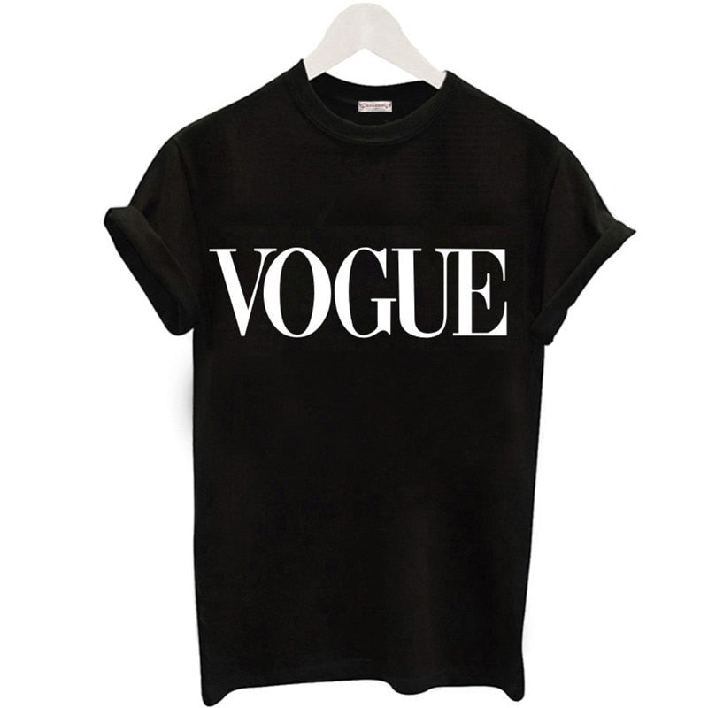 Woman’s Vogue Printed Short Sleeve T-Shirt