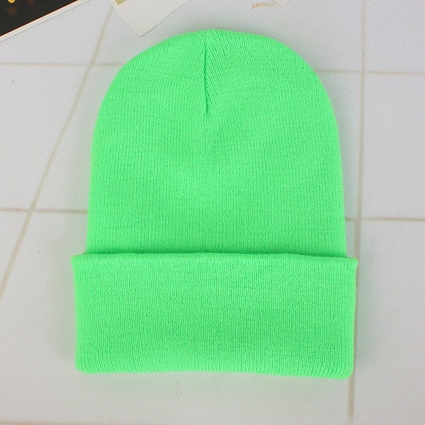 Woman’s Solid Knitted Winter Beanies