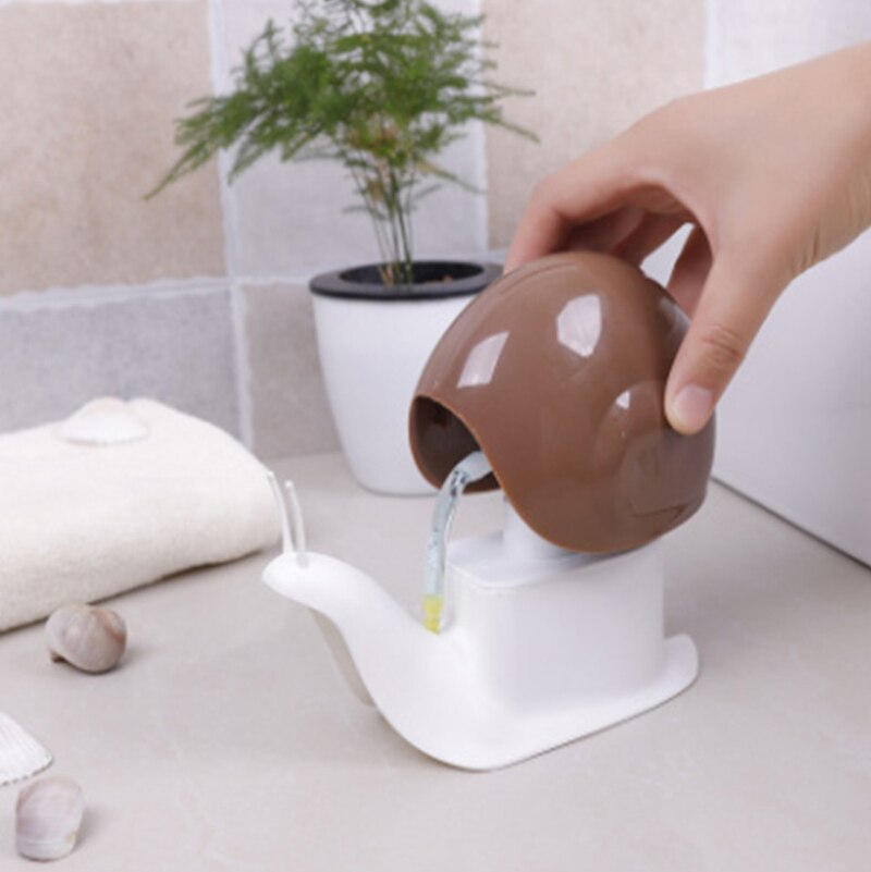 Snail Design Liquid Soap Dispenser Facial Cleanser Organize Bottle Shampoo Shower Gel and Lotion Storage Bottles 120ml