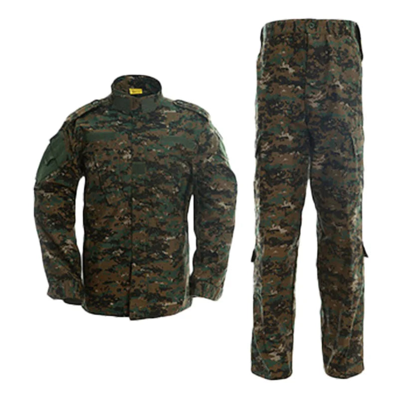 Tactical Combat Suit Russian Camouflage Suit U.S Training Clothing Uniform Wear-resistant Cargo Jacket and Trouser