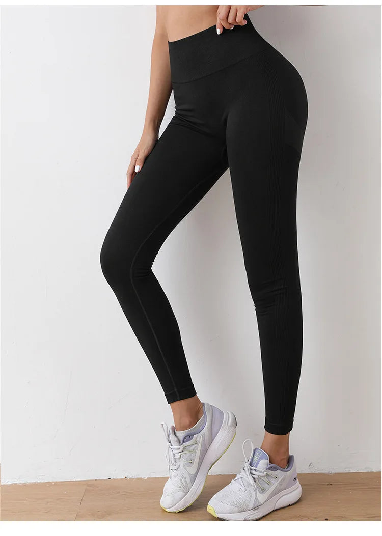 Women Pants High Waist Yoga Leggings Exercise Sports Trousers Running Fitness Gym Leggings Hip Lifting Femme Pants