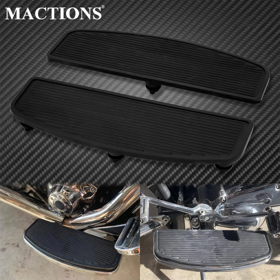 Motorcycle Rider Driver Floorboards Foot Boards Inserts Footpeg Pedal For Harley Touring Road King Electra Glide Softail Fat Boy