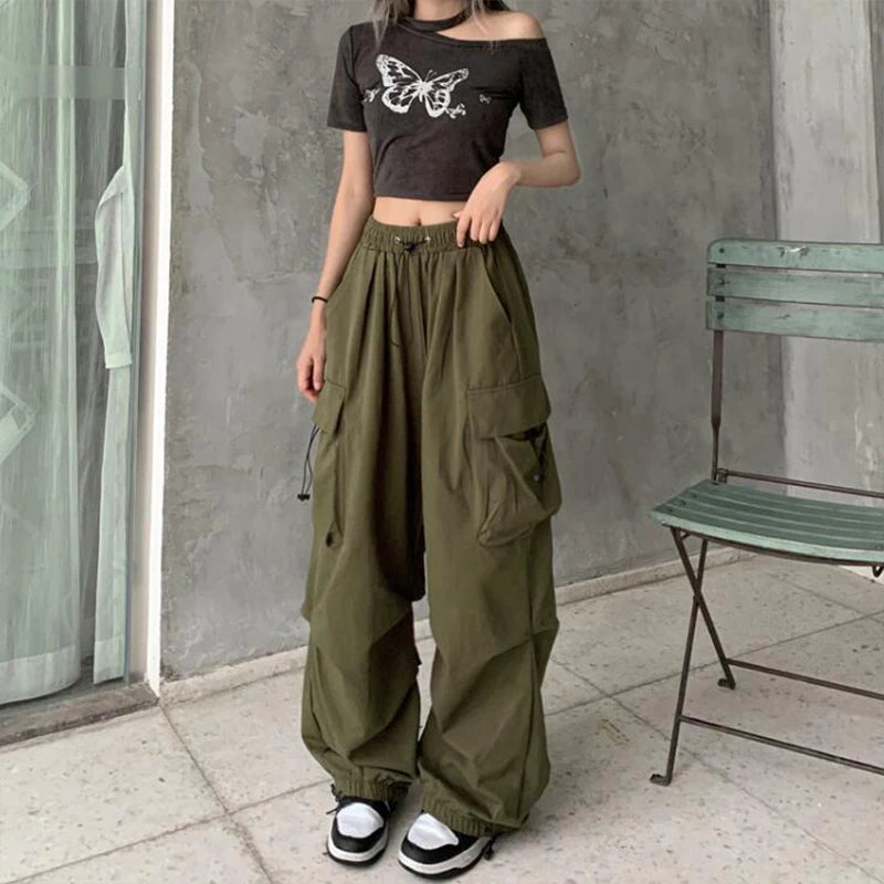 Women Y2K Streetwear Fashion Cargo Pants