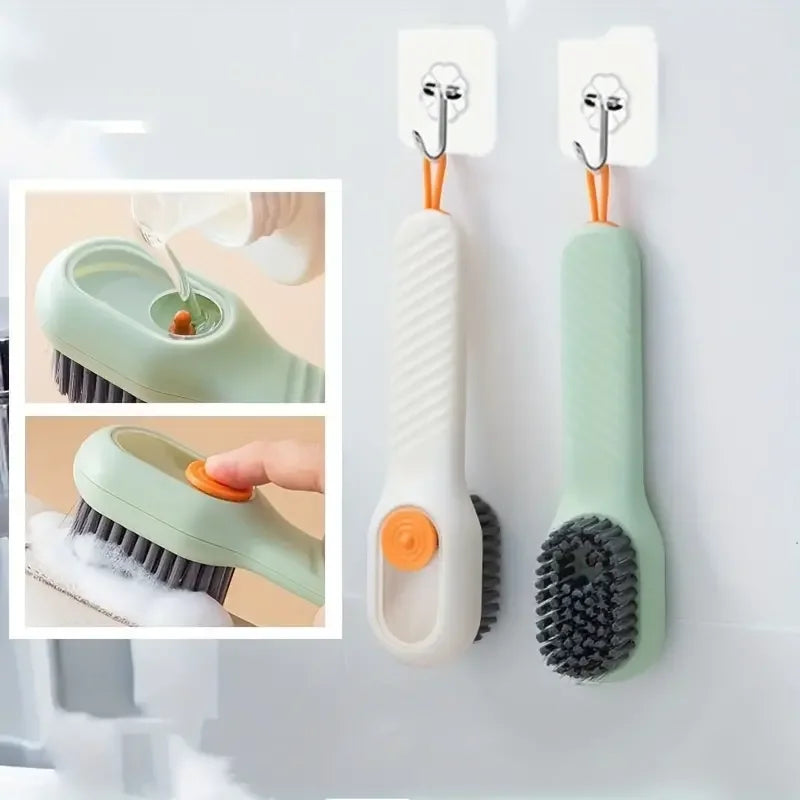 Automatic Refillable Multifunction  Soft Shoe Brush (1pc)