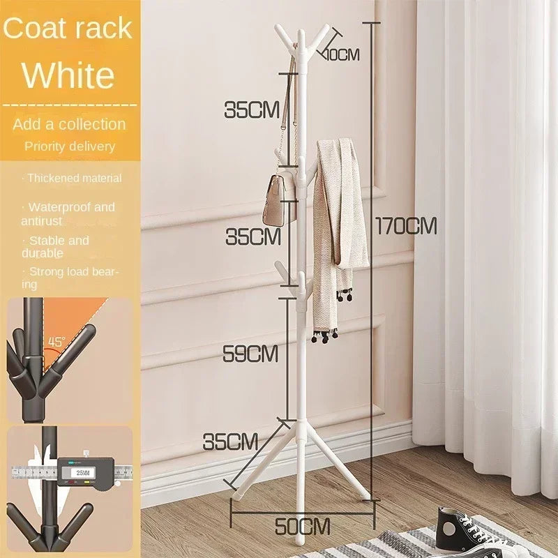 Floor Standing Clothes Tree Hat Organizer Hanger Rack Branch Multi Hook Household Floor Vertical Coat Scarf Handbag Hanger tree