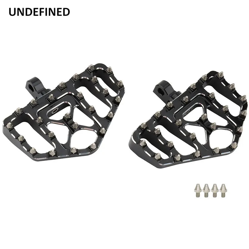 Motorcycle MX Gold Spike Floorboards Foot Pegs Bobber Footrests For Harley Touring Road King Sportster XL Softail Fatboy Dyna