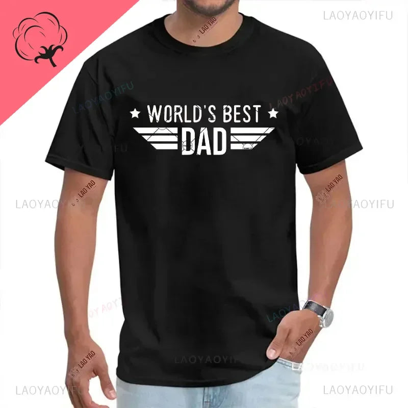 Novelty Awesome World´s Best Dad Daddy Father T Shirts Streetwear Short Sleeve Birthday Gifts Summer Style T-shirt Mens Clothing