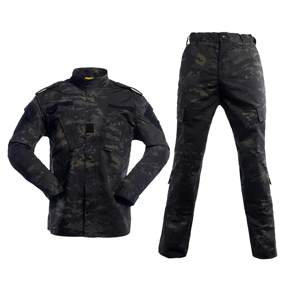 Tactical Combat Suit Russian Camouflage Suit U.S Training Clothing Uniform Wear-resistant Cargo Jacket and Trouser