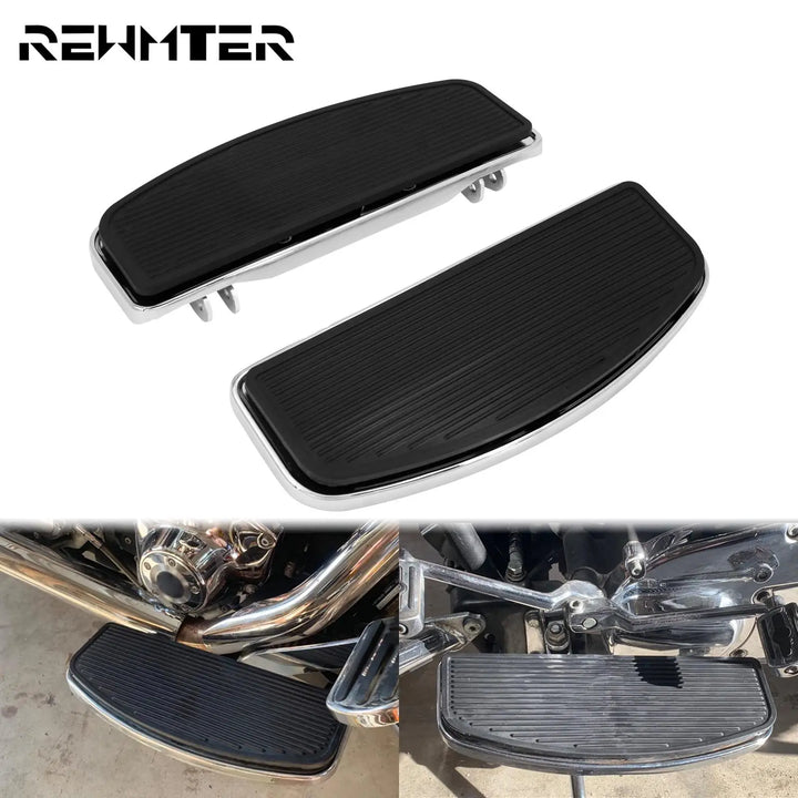 Motorcycle Driver Floorboard Rider Footboard Footpegs Pedal Footrest For Harley Touring Road King Electra Glide Softail FLHR FLH