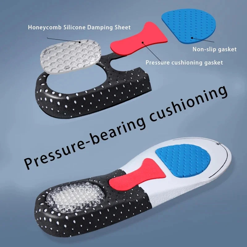 Silicone Sports Gel Arc Support Insoles (Men & Woman)