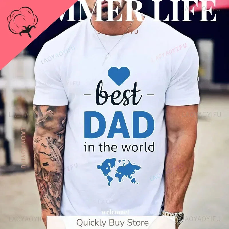 Novelty Awesome World´s Best Dad Daddy Father T Shirts Streetwear Short Sleeve Birthday Gifts Summer Style T-shirt Mens Clothing