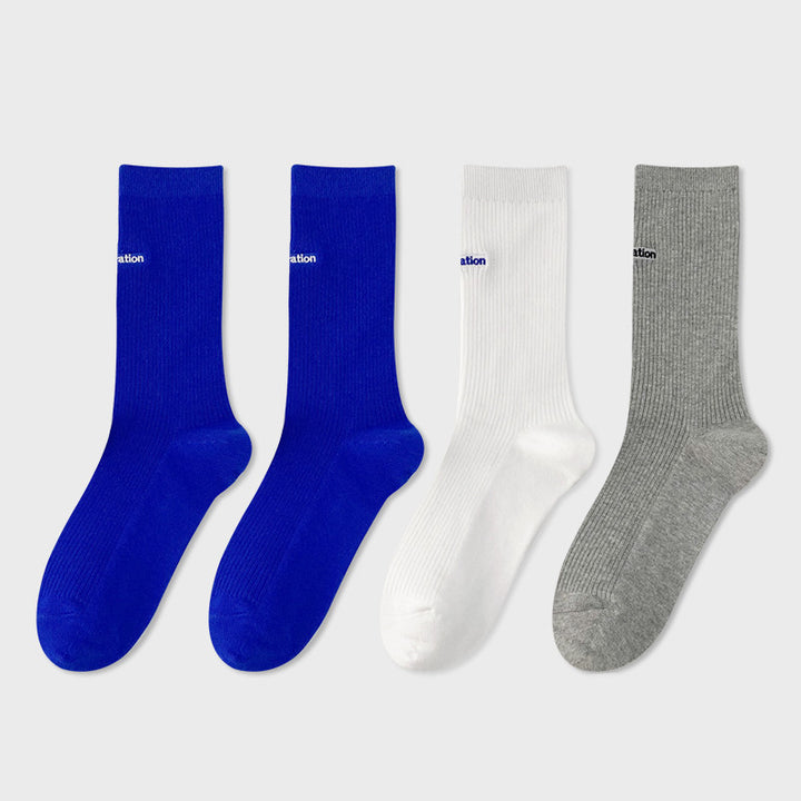 Woman’s Mid Tube Cotton Socks