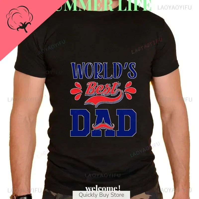 Novelty Awesome World´s Best Dad Daddy Father T Shirts Streetwear Short Sleeve Birthday Gifts Summer Style T-shirt Mens Clothing