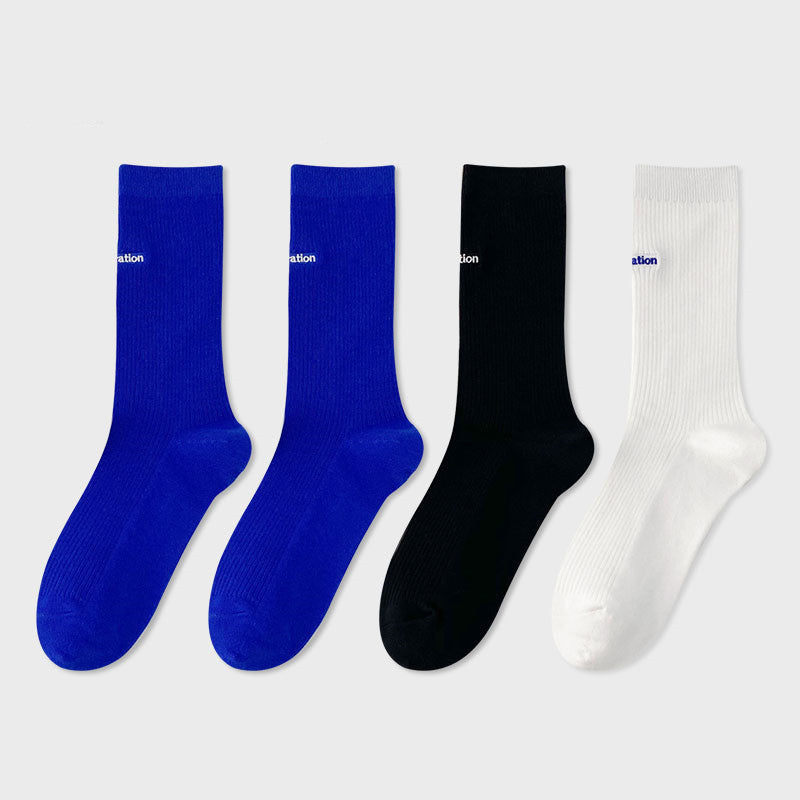 Woman’s Mid Tube Cotton Socks