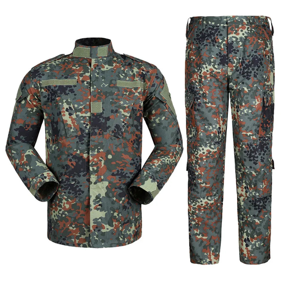 Tactical Combat Suit Russian Camouflage Suit U.S Training Clothing Uniform Wear-resistant Cargo Jacket and Trouser