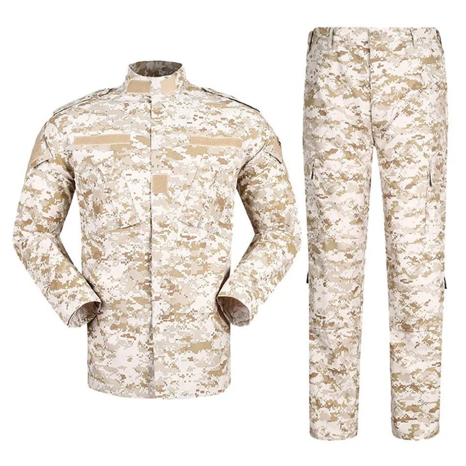 Tactical Combat Suit Russian Camouflage Suit U.S Training Clothing Uniform Wear-resistant Cargo Jacket and Trouser